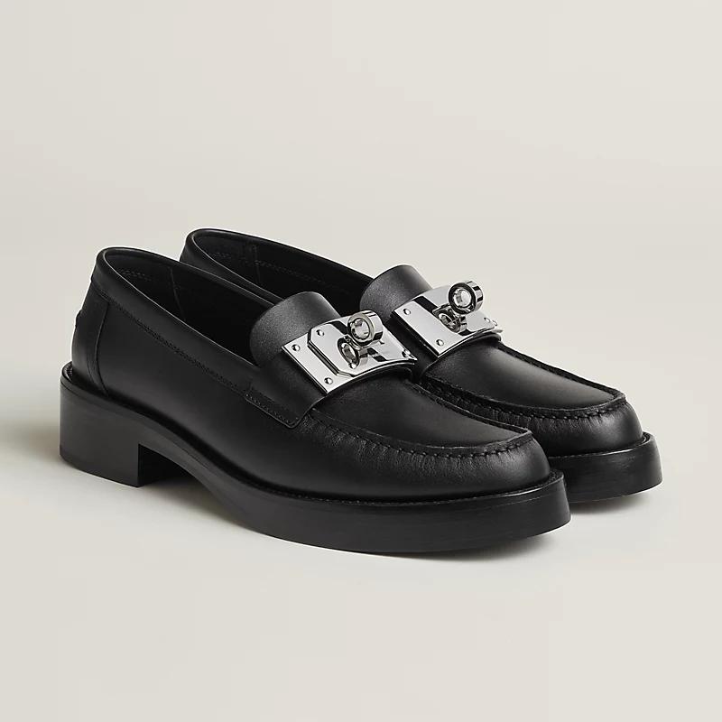 Giày Hermes Hot Loafer Nữ Đen